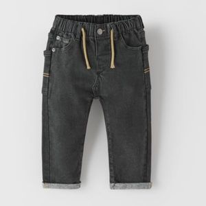 Zara black relaxed fit jeans - size 2-3 years old